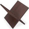 Relaxdays Portariviste da Terra in Legno, Porta Riviste e Giornali, Portagiornali Design HxLxP: 25,5x32x29 cm, Marrone