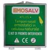 Emosalv Plus Emosalv Tampone Nasale Tutto Naturale, in Pura Cellulosa Alveolare Indispensabile in Caso di Epistassi O Rinorragia
