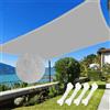 GLINKADO Vela Ombreggiante Rettangolare 2X3m, Vela Ombreggiante Impermeabile, Tenda a Vela Protezione UV 95%, Telo Telone Ombreggiante per Esterno, Giardino, Terrazzo, Balcone, grigio