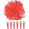 JZK 100 Pezzi 83mm Lame Tosaerba in Plastica, 83 mm Lame Decespugliatori a Batteria, Lame da Taglio per Tosaerba, Sostituzione Lame per Tosaerba da Giardino, Lame Decespugliatori per Erba