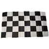 R&F srls Bandiera Scacchi BIANCONERI Bianco Neri Tessuto Misura Standard 90 X 150 cm