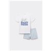 Tezenis Pigiama Corto Cotone "sweet Dreams" Bimba Bambina Blu