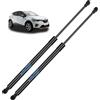 Koaudb 2x Ammortizzatori Posteriori per Captur 2013-2019 per #844301324R | Nero Pistoni Portellone Posteriore Ammortizzatori Cofano Molle a Gas