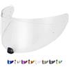 Everalo Visiera Compatibile con Hjc i70 - i10 - Visiera Casco Hj-31 - Pinlock Ready (Trasparente)