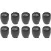 cyclingcolors 10x Copripiedini per Sedie Tavoli Tappi Rotondi Piedini Coprigambe Mobili Protezioni PVC Morbido Nero, 6mm
