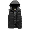 FRAUIT Gilet Uomo Cotone Taglie Forti Trapuntato Senza Maniche Giubbotto Ragazzo Invernale Antivento Smanicato Uomini con Cappucci Oversize Giacca Softshell Trekking Giacche Invernali Piumino