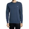 GANT Classico Cotone con Scollo a C Maglione, Blu Jeans Scuro mélange, M Uomo