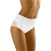 Wolbar Slip Femminile Modellante con Ricami WB465, Bianco,S