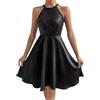 Cocila Vestito Bianco Curvy Anni 70 Donna Abbigliamento Abito Donna Estivo Lungo Canotta Abito da Cocktail Corto Abiti Estivi Donna Gialli Offerte Prime 11 E 12 Ottobre (Black, L)
