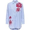 ONLY Long Shirt Wvn Onllaura Life LS-Maglietta a Maniche Lunghe, Bianco, S Donna