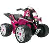 INJUSA - Quad Elettrico The Beast, per Bambini 2-4 Anni, Batteria 12V, con Pedale dell'Acceleratore, Freno Elettrico, Retromarcia, Ruote Larghe in Plastica, Velocità Massima 5-6 km/h, Colore Rosa