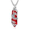 INFUSEU INFSEU Collana Fenice di cristallo, Sospensione Di Uccelli Spirituali Animali Spirituali Corniola Gioielli Crystal Che Aumentano Gioielli Phoenix Regali per Donne Ragazze Lei