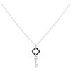 Ceranity - Collana con Ciondolo in Argento 925 e Zirconia cubica, 45 cm, 1-72/0056-N, Ceramica, Zirconia cubica
