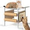 VINCOURNA Cuccia Gatto con Tiragraffi per Gatti, 53CM(L) Cuccia Cane Interno, Amaca per Gatti Moderno Albero per Gatti, Amaca per Gatti Tappetino Tiragraffi per Gatti per Piccoli Spazi