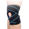 JIEYUCHU Tutore Ginocchio, Tutore Ginocchio con Stabilizzatori Laterali, Sport Ginocchiera Rotulea Regolabile, per Corsa, Lesioni al Menisco, Artrite, Infortunio Sportivo (Blu)