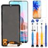 LADYSON Schermo LCD per OLED Xiaomi Redmi Note 10 4G/Redmi Note 10S/Poco M5S LCD Display Touch Screen Digitizer Assembly Parti di Ricambio di Riparazione con Strumenti(Nero)