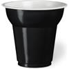 Generico 200 Bicchieri plastica CAFFE' da 70 cc | VARI COLORI | bicchierini da caffè 70ML varie pezzature MADE IN ITALY (Nero)