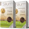 Silium Cosmetici - Colorazione Permanente per Capelli 4.05 Cioccolato, senza Ammoniaca, 100% Copertura Capelli Bianchi, con 5 Cereali, pack da 2