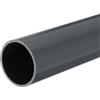 QUARKZMAN Tubo Rigido Rotondo in PVC 45,2mm ID 50mm(2 Pollici) OD 20cm/8 Lunghezza Grigio Scuro ad Alta Resistenza per Tubi d'Acqua Artigianato Guaina Cavi