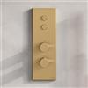 Fortis termostatico, 2 uscite, installazione verticale, per corpo incasso Blocco, 50722THBG, Blocco oro spazzolato [Rubinetteria Bagno > Rubinetteria Doccia]