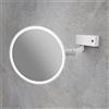Viverso Zoom me specchio cosmetico con ingrandimento 5x, illuminazione con temperatura colore regolabile, batteria ricaricabile con ingresso USB C, VM6401MW, Zoom me [Specchi Cosmetici > Specchi Cosmetici]