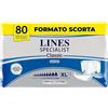 Lines Specialist Classic pannoloni a mutandina ALTA PROTEZIONE, per incontinenza uomo e donna con lozione lenitiva, misura EXTRA LARGE, confezione da 80 unità