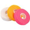 BOXOB 3 Rotoli di Nastro di Cotone per Cucire a Mano, Nastro di Protezione per Dita Autoadesivo per Cucire Benda Traspirante Senza Residui per Trapuntatura Uncinetto Ricamo (Rosa, Bianco, Giallo)