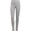 adidas Essentials High-Waisted Logo Leggings, Donna, Medium Grey Heather/White, XS
