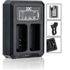 JJC Caricabatterie USB doppio per fotocamera digitale Olympus OM-D E-M1, E-M5, E-M5 Mark II, E-P5, PEN-F, per batteria Olympus BLN-1