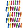 GUTE LINES Mollette di Legno Naturale, Clip per Foto, Mini Mollette di Bucato, Mini Clip Legno per Decorazioni, Chiusura Sacchetti Foto Biglietti Scrapbooking Matrimonio Feste (COLORATO, 90PCS X 25MM)