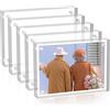 Sezanrpt Set di 5 cornici magnetiche in acrilico 9 x 13 cm, a doppia faccia per foto da 8 x 10, 9 x 12, 10 + 10 mm di spessore