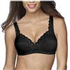 Playtex - Reggiseno senza ferretto in cotone linea Criss Cross Cotton Line, 40B, NERO