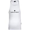 Gorilla Wear Carter Stretch Tank Top Maglietta, Bianco, 4XL Uomo