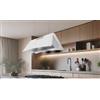 Baraldi FORTUNE Cappa isola sospesa 90 cm - Bianca - 800 m³/h - Telecomando incluso - 01FOR090WH80