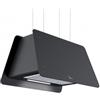 Baraldi LADY Cappa isola sospesa 70 x 45 cm - Nera - 800 m³/h - Telecomando incluso - 01LAD070BL80