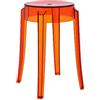 Kartell Charles Ghost Sgabello H. 46 cm - 2 pezzi
