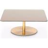Tom Dixon Flash Square Brass Tavolino