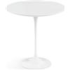 Knoll Saarinen Tavolino Rotondo diam. 51 cm - Piano in laminato Bianco