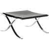 Knoll Barcelona Sgabello Cuoio Nero
