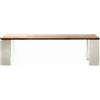 Gervasoni Inout 34 Tavolo - Piano Teak - Gambe Ceramica Bianca