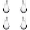Alessi - Cucchiaio per aperitivo - Set di 4 Moscardino - Metallo - Acciaio inossidabile - Designer Matteo Ragni