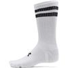 Under Armour Unisex Essential 6 Pack Crew, Calzini da palestra ultrasottili e leggeri, Calze sportive con supporto plantare e tecnologia anti-odore,White/White/Halo Gray,LG