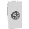 BTICINO MatixGO Presa TV 1 modulo Bianco JW4202D Presa coassiale diretta per impianti di antenna monoutenza anche telealimentati