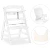 Hauck Seggiolone Alpha+ con Vassoio e Riduttore - White