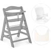 Hauck Seggiolone Alpha+ con Vassoio e Riduttore - Grey