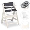 Hauck Seggiolone Beta+ con Cuscino, Vassoio, Riduttore e Sdraietta - White