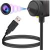 Plyisty Webcam Center Cam con Schermo Centrale, Webcam USB 1080P, Webcam USB per PC Eye to Camera, Microfono Integrato, per Riunioni YouTube, Zoom, Conferenze