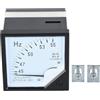FTVOGUE Misuratore di frequenza da pannello quadrato, misuratore Hertz da pannello analogico tipo puntatore 45-55Hz AC 380V 1.5 Alta precisione uso di piccole e industriali