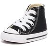 Converse All Star Hi Canvas, Scarpe Sportive Alte Unisex bambini e ragazzi, Nero, 23 EU confezione da 2