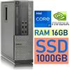 Ricondizionati DELL PC CORE I7 RIGENERATO DELL 7010 RAM 16GB SSD 1TB GT710 WI-FI WINDOWS 11 PRO + OFFICE 2021